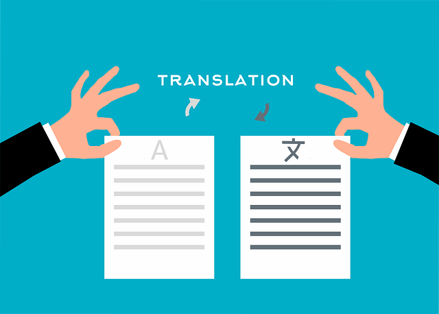 What Is a Sworn Translation 5 A pair of hands hold two sheets of paper with headings in different languages.