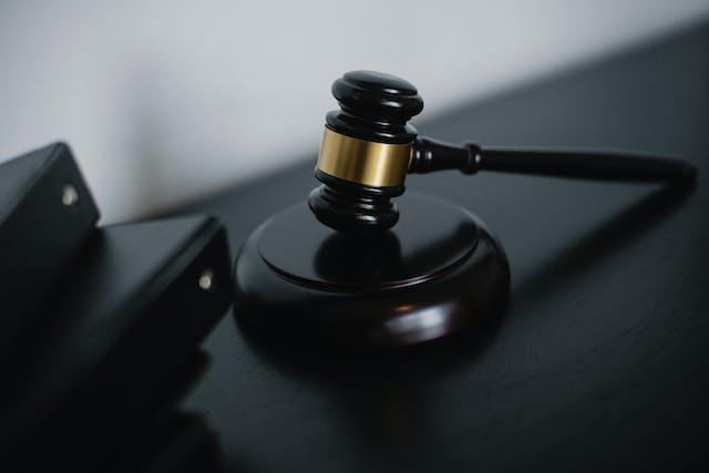 Close-up photo of a wooden gavel.