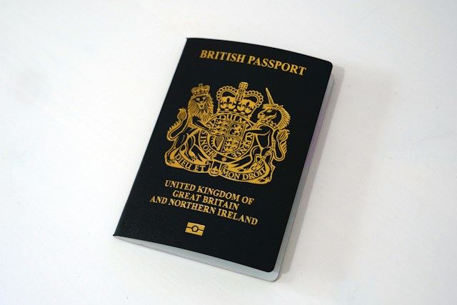 UKVI Translation: Get Your Papers Ready for UK Visa Success 3 A British passport is on a white table.
