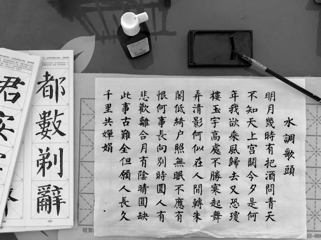 A Chinese text written in black ink on white paper. 
