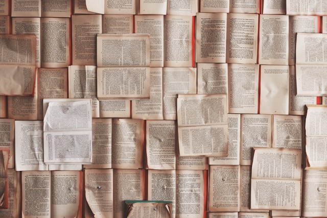 Academic Translation: Learning To Make Accurate Translations 4 A picture of many open books captured from above.