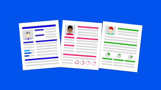 An illustration of three resume templates.
