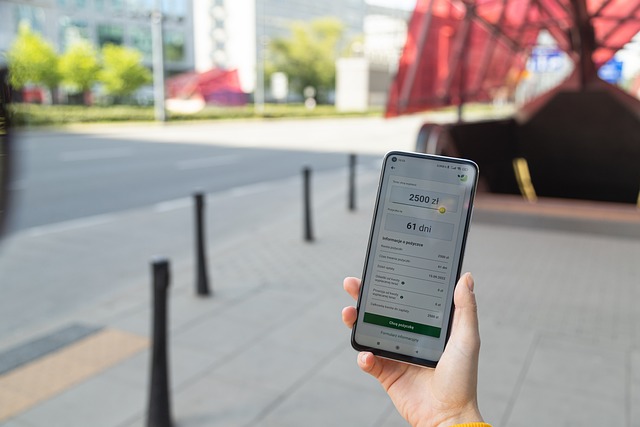 Financial Translation: Where To Get This Service 5 A hand holds a phone displaying a screen on a Fintech application.