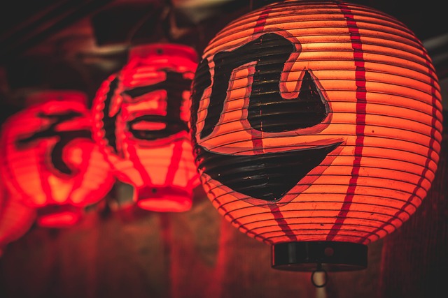 如何成为一名日语翻译:职业指南3 红灯上的日文字符特写。